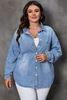 Picture of CURVY GIRL  DENIM  SHIRT